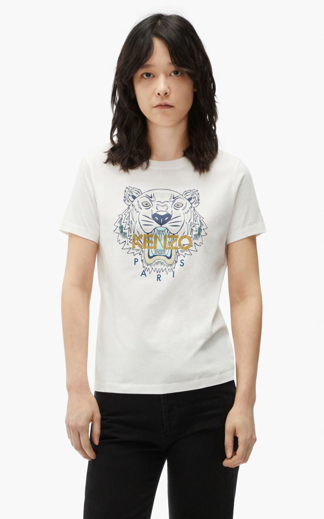 Kenzo Tiger T Shirt Dam | 27301-OWZY